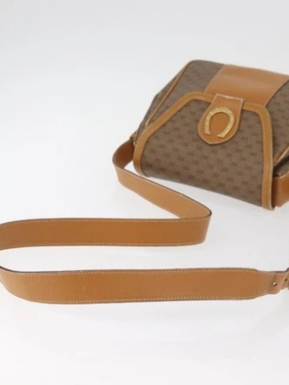 GUCCI Micro GG Supreme Shoulder Bag PVC Beige Gold Auth BA13145 - Picture 5 of 16